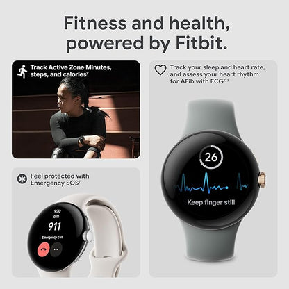 Smartwatch Pixel 2 : Top-Notch Connectivity with GPS + Cellular, Advanced Health Tracking, Oxygen & ECG Features, Water Resistance | 14-Day Hassle-Free Returns + Free Airpods [Imported Quality]