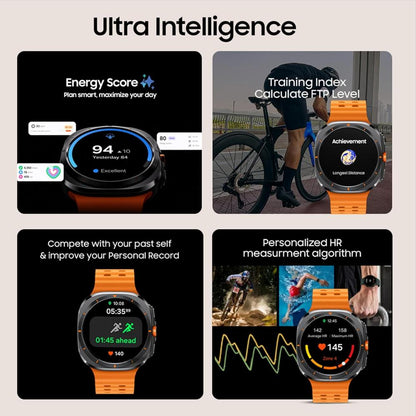 Watch Ultra (47mm, LTE, Gray) – Up to 100-Hour Battery, Powerful 3nm Processor, Dual GPS, Quick Button & Siren, Sapphire Glass with Titanium Build, 10ATM & IP68 Water Resistance, BP & ECG Monitoring, Energy Score & Body Age Tracking