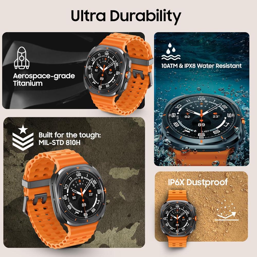 Watch Ultra (47mm, LTE, Gray) – Up to 100-Hour Battery, Powerful 3nm Processor, Dual GPS, Quick Button & Siren, Sapphire Glass with Titanium Build, 10ATM & IP68 Water Resistance, BP & ECG Monitoring, Energy Score & Body Age Tracking